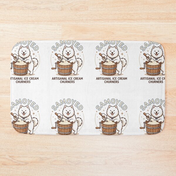Item preview, Samoyed Artisanal Ice Cream Churners Vanilla Bean designed and sold by PictoVibe.