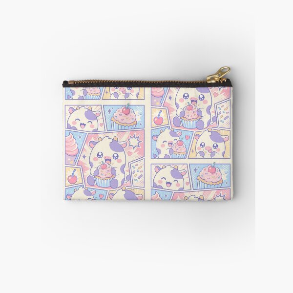 Item preview, Kawaii Cow Eating Cherry Cupcake Pop Panels designed and sold by Gift Phrase Studio.