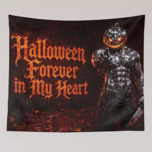 Item preview, Halloween Forever in My Heart Chrome Pumpkin Monster designed and sold by Aimaniia666.