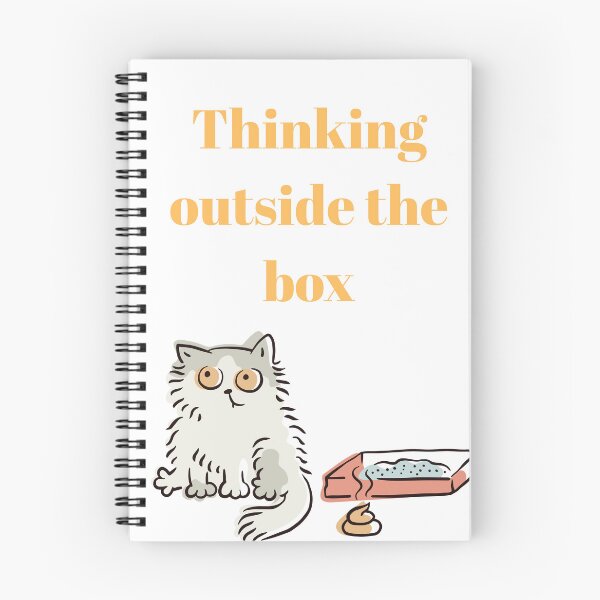 Item preview, Thinking Outside the Box - Funny Cat Litter Box Humor designed and sold by Liberty To Go.