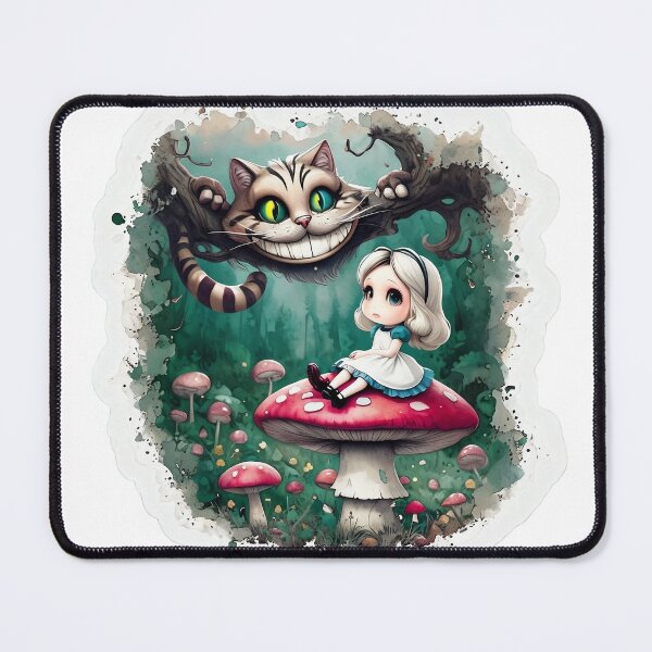 Item preview, Chibi Alice and Classic Storybook Cheshire Cat designed and sold by ArtisticDesignsbyLinda.