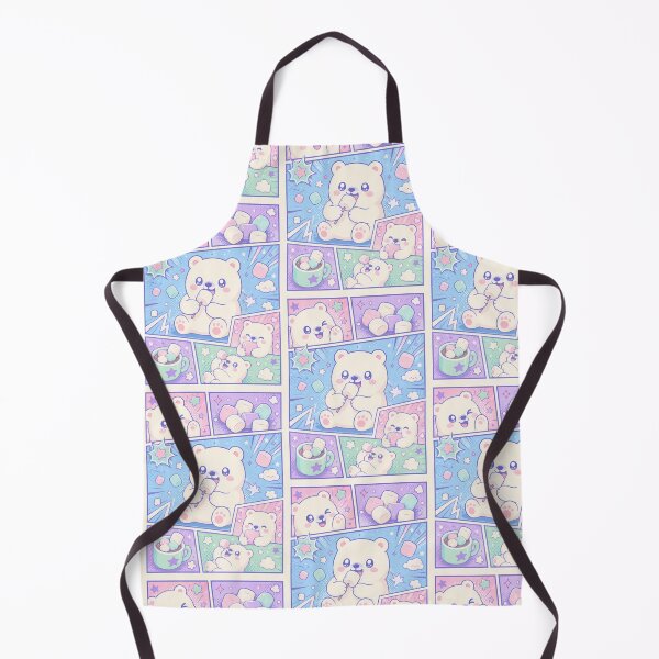 Item preview, Kawaii Polar Bear Eating Marshmallows Pop Panels designed and sold by Gift Phrase Studio.