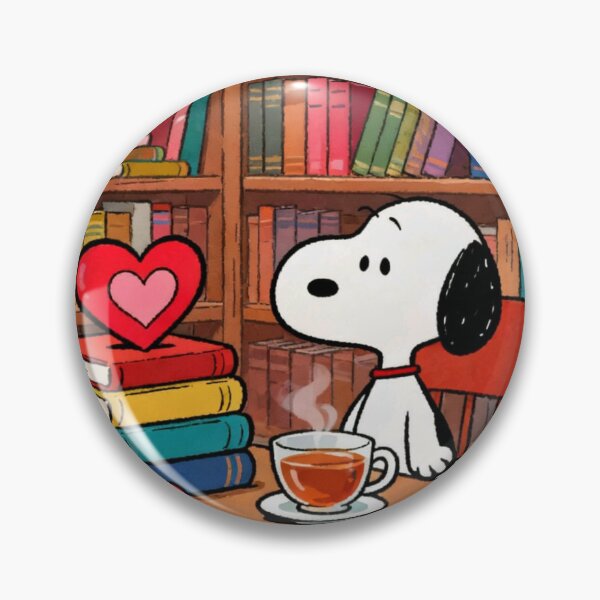 Item preview, Snoopy Library Coffee Heart Book Club designed and sold by Innova_Creations.