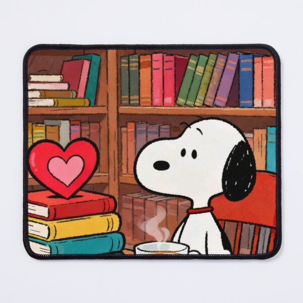 Item preview, Snoopy Library Coffee Heart Book Club designed and sold by Innova_Creations.