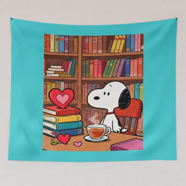 Item preview, Snoopy Library Coffee Heart Book Club designed and sold by Innova_Creations.