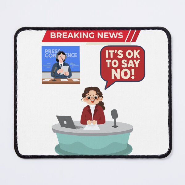 Item preview, Breaking News Its OK to Say No - Boundaries Self Care Design designed and sold by Liberty To Go.