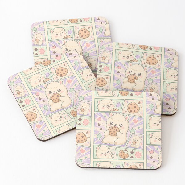 Item preview, Kawaii Lamb Eating Chocolate Cookies Pop Panels designed and sold by Magmashup.