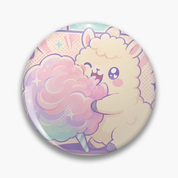 Item preview, Kawaii Lamb Eating Cotton Candy Pop Panels designed and sold by Gift Phrase Studio.
