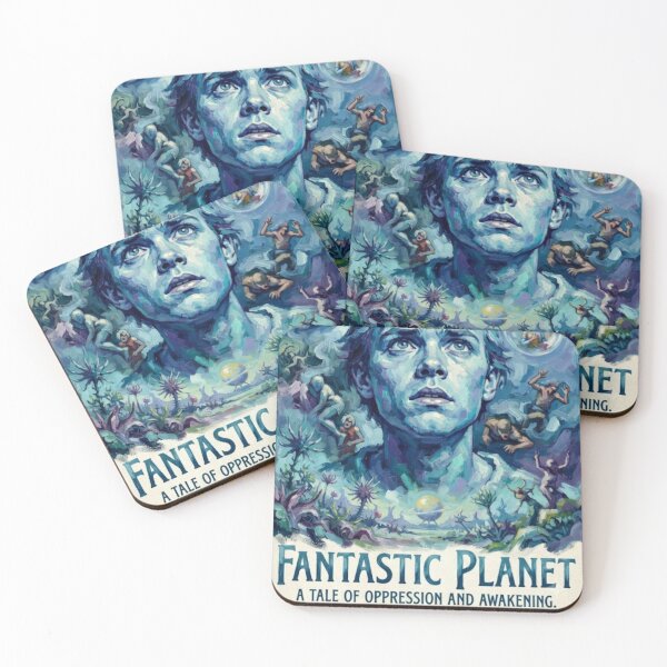 Item preview, Fantastic Planet Retro Sci-Fi Surrealism Tribute Art Movie Poster designed and sold by Art's Diner.