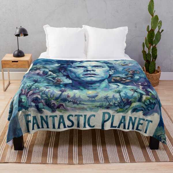Item preview, Fantastic Planet Retro Sci-Fi Surrealism Tribute Art Movie Poster designed and sold by Art's Diner.