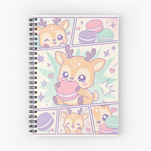 Item preview, Kawaii Fawn Eating Cookies Pop Panels designed and sold by Gift Phrase Studio.