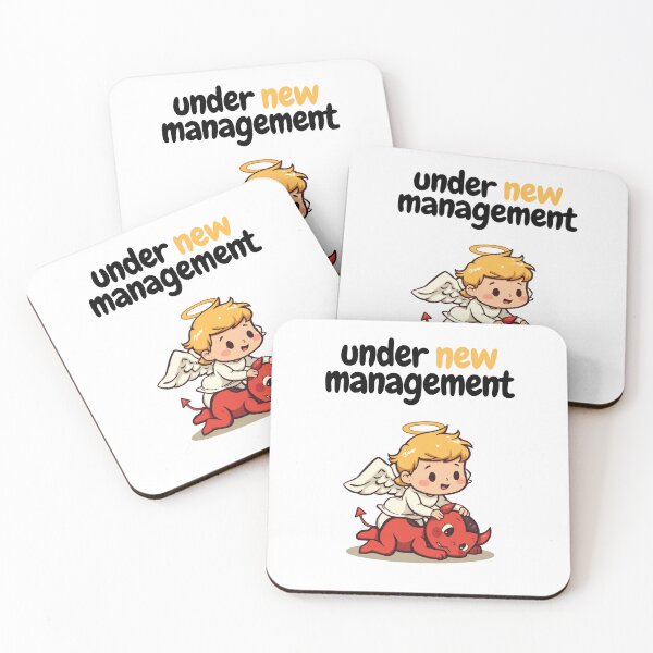 Item preview, Under New Management Angel vs Devil - Funny Faith Humor designed and sold by Liberty To Go.