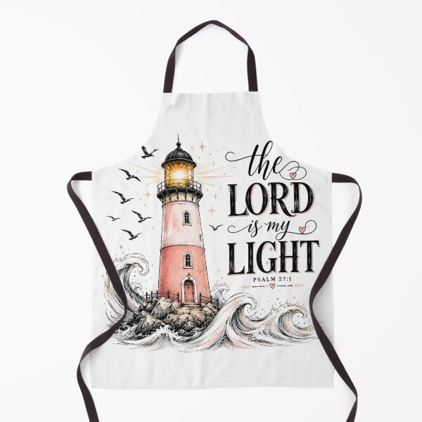 Item preview, The Lord Is My Light – Psalm 27:1 Christian Lighthouse designed and sold by SweetTeezPrints.