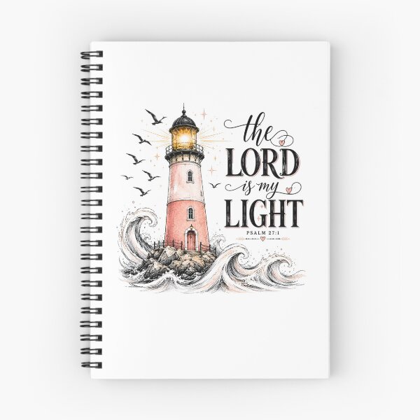 Item preview, The Lord Is My Light – Psalm 27:1 Christian Lighthouse designed and sold by SweetTeezPrints.