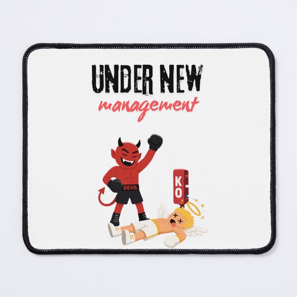Item preview, Under New Management Knockout Angel vs Devil Humor designed and sold by Liberty To Go.