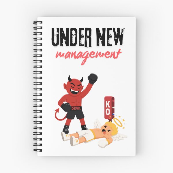 Item preview, Under New Management Knockout Angel vs Devil Humor designed and sold by Liberty To Go.