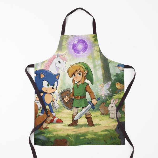 Artikelvorschau, Sonic und Link im Wald entworfen und verkauft von LeagueHeavenGG.