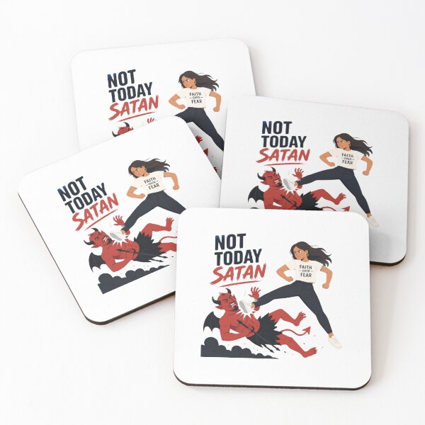 Item preview, Not Today Satan - Faith Over Fear Christian Design designed and sold by Liberty To Go.