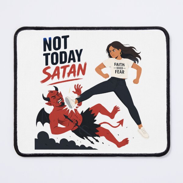 Item preview, Not Today Satan - Faith Over Fear Christian Design designed and sold by Liberty To Go.