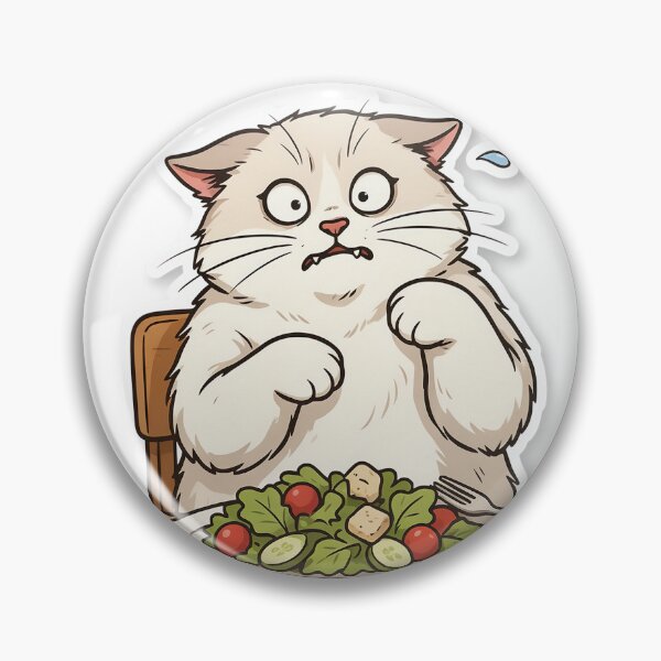 Item preview, Smudge The Cat Meme Sticker - Funny White Cat At Dinner Table designed and sold by Purrfectly  Furr.