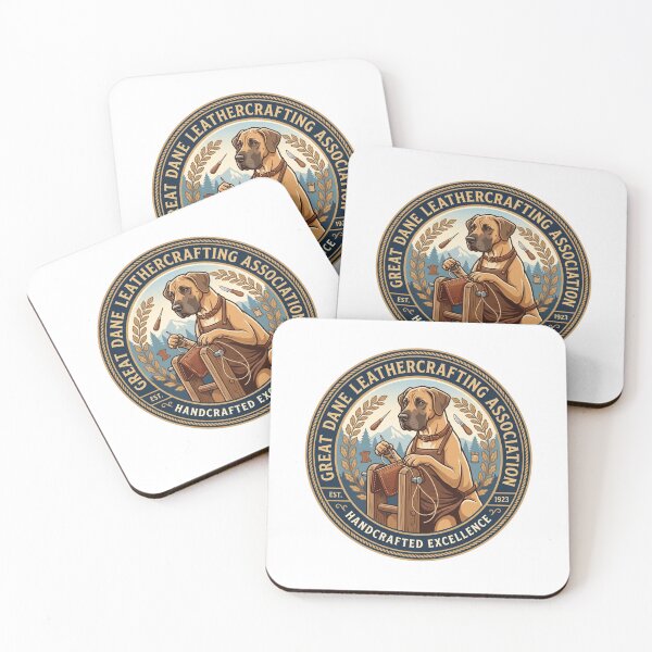 Item preview, Great Dane Leathercrafting Association Hand Sewn Stitching designed and sold by PictoVibe.