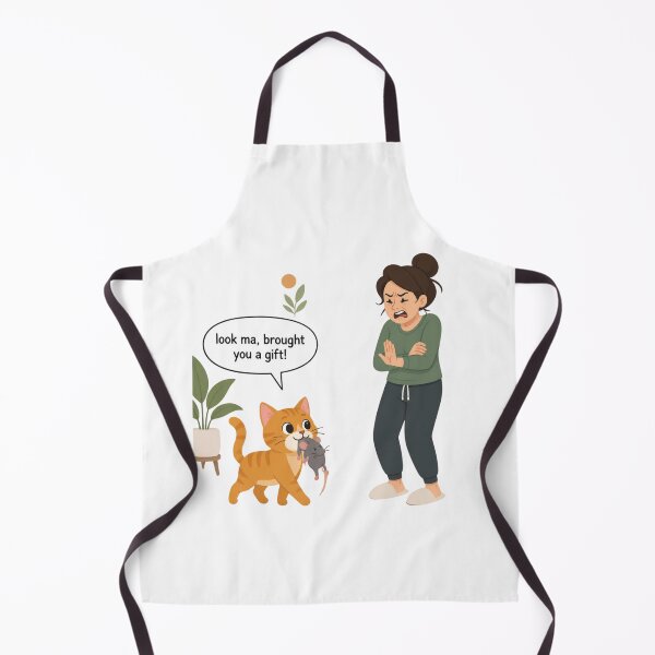 Item preview, Look Ma Brought You a Gift - Funny Cat Present Humor designed and sold by Liberty To Go.