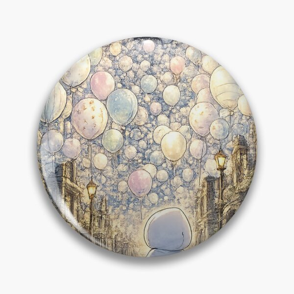 Item preview, Moonlit Balloon Dreams – A Surreal Street Where Hope Floats Beyond the Ruins Unisex Graphic T-Shirt designed and sold by #kingMAMECRAFT.