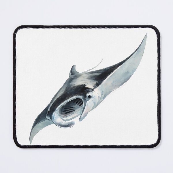 Item preview, Reef Manta Ray Watercolour designed and sold by Jaruart.