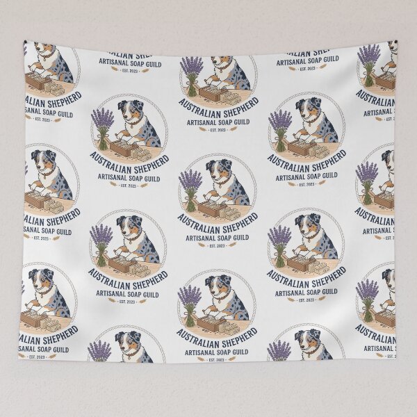 Item preview, Australian Shepherd Artisanal Soap Guild Lavender Bar designed and sold by PictoVibe.