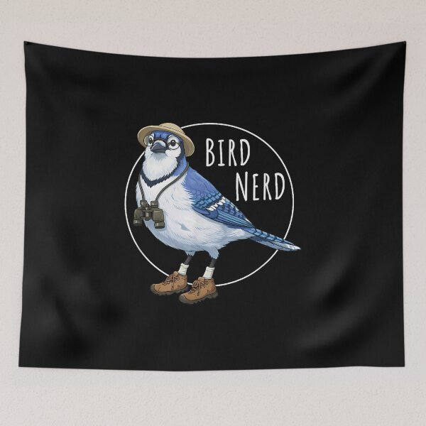 Item preview, Bird Watching Blue Jay designed and sold by goombi-creative.