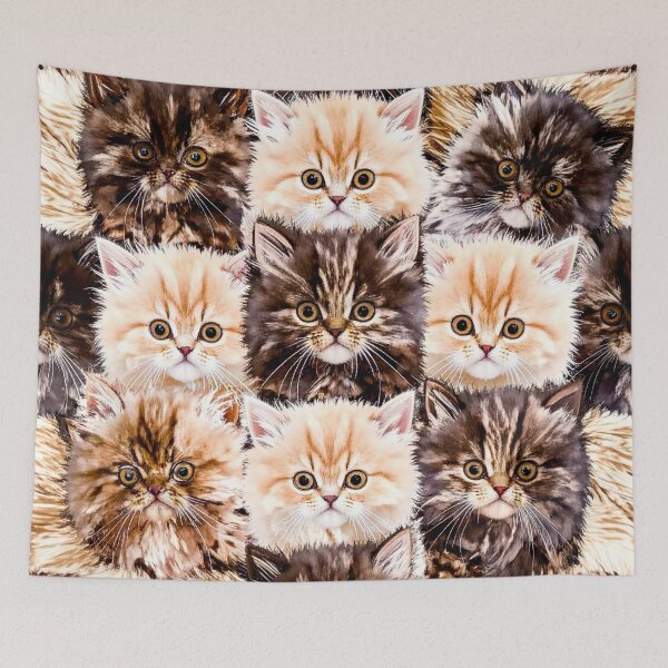 Item preview, Kitten Faces (tan & black) designed and sold by WeaveSphere.