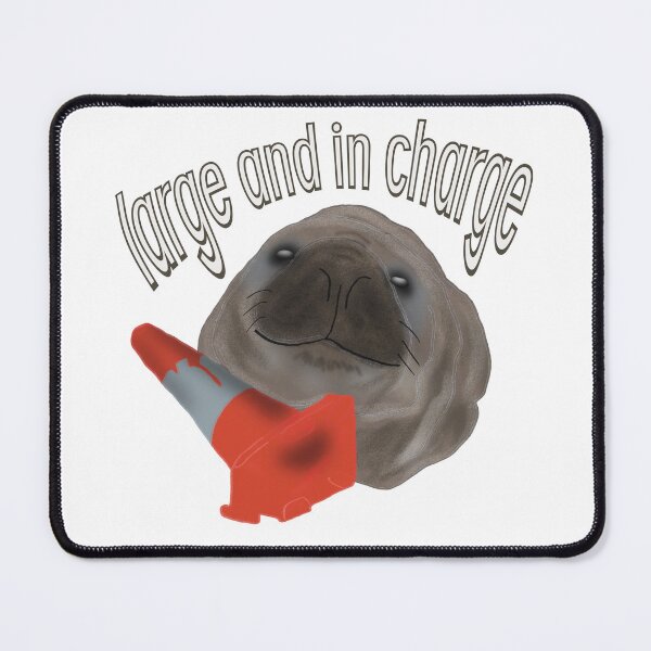 Item preview, Neil the Seal Large and In Charge Illustrated Design Funny Tasmania Meme designed and sold by yashiki.
