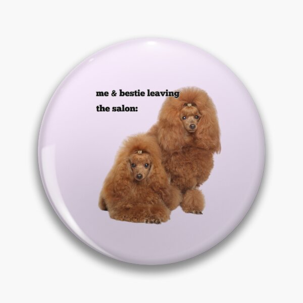 Item preview, Me And Bestie Leaving The Salon Funny Poodle Print designed and sold by chaos-and-curls.