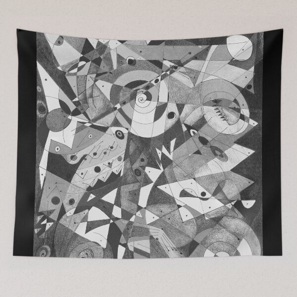 Item preview, Black and White Abstract designed and sold by Anthony Macaluso.