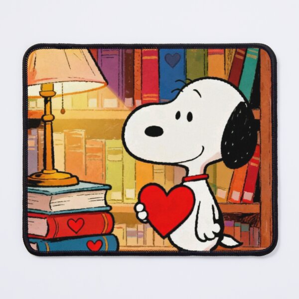 Item preview, Snoopy Library Book Lamp Valentine Art designed and sold by Innova_Creations.
