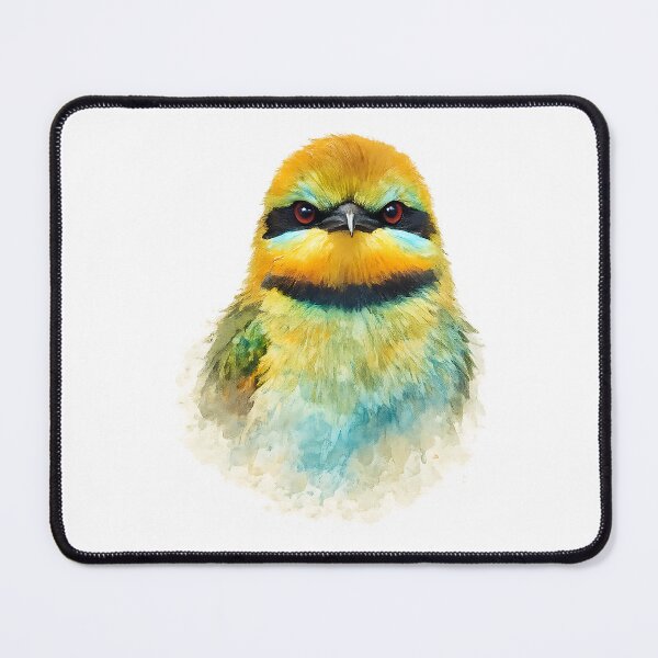 Item preview, Rainbow Bee-Eater Portrait Watercolour designed and sold by Jaruart.
