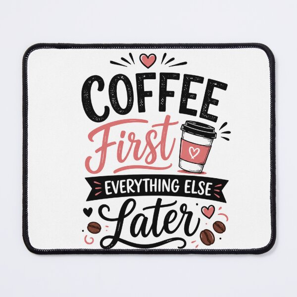 Item preview, Coffee Lover Minimal Design | Cute Coffee Quote Gift for Caffeine Lovers designed and sold by Krish685.