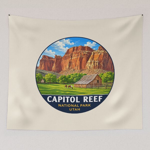 Item preview, Capitol Reef National Park Utah Sticker designed and sold by Gideon Emmerich.