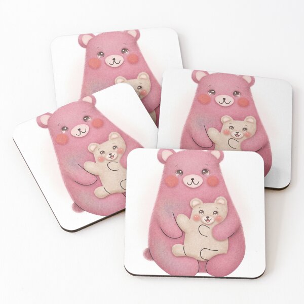 Item preview, Adorable Hugging Mama and Baby Bear - Sweet Woodland Friends designed and sold by Stickivo.
