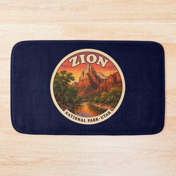 Item preview, Zion National Park Utah Sunset with Hidden Bigfoot designed and sold by Swanny's Custom T-shirt and Gift Designs.