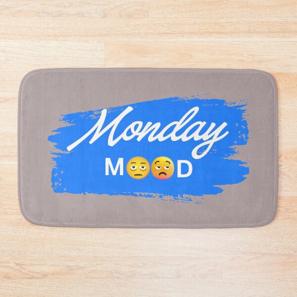 Item preview, Monday Mood | Monday Blues Funny Emoji Typography Design designed and sold by Ginastle26.