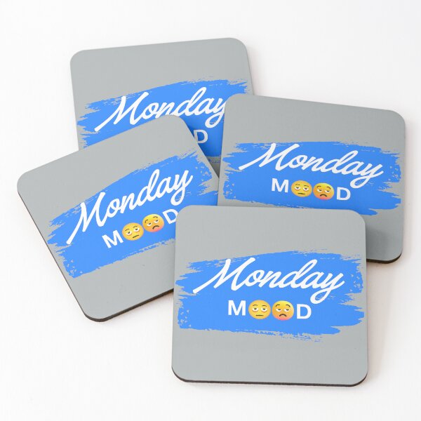 Item preview, Monday Mood | Monday Blues Funny Emoji Typography Design designed and sold by Ginastle26.