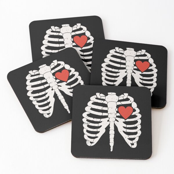 Item preview, Skeleton Rib Cage Heart - Halloween Clipart designed and sold by DGMaxShop.
