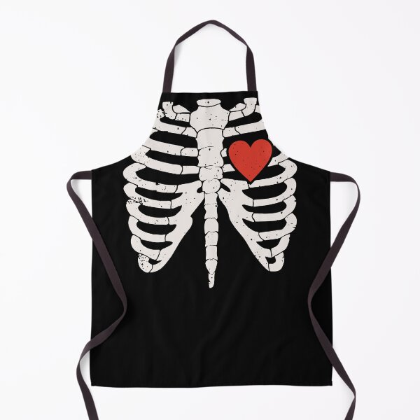 Artikelvorschau, Skelett-Rippenkorb-Herz - Halloween-Clipart entworfen und verkauft von DGMaxShop.