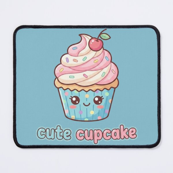 Item preview, Cute Kawaii Cupcake PNG | Adorable Smiling Cupcake Clipart designed and sold by morning sun.