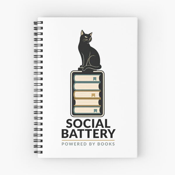 Item preview, Social Battery Powered By Books designed and sold by Northbound Press.