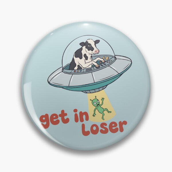 Item preview, Cow UFO Get In Loser designed and sold by Gkinoki.