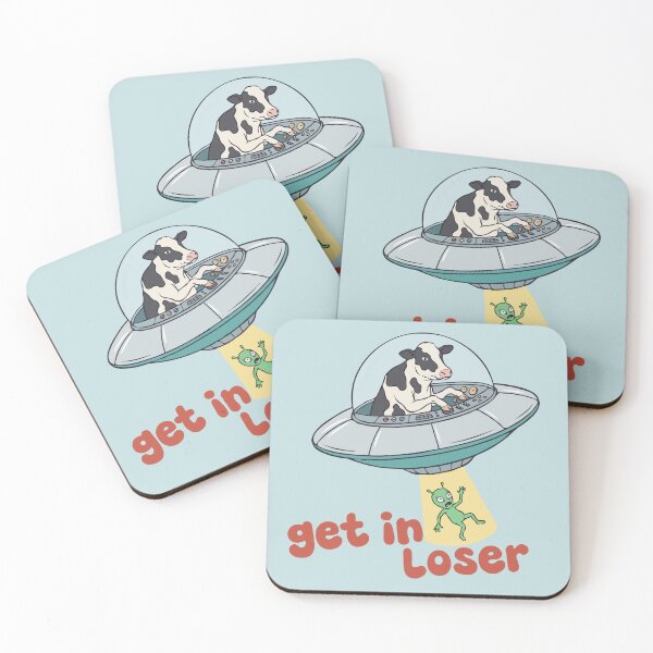 Item preview, Cow UFO Get In Loser designed and sold by Gkinoki.