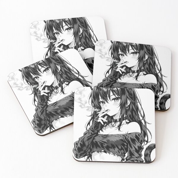 Item preview, Smoke – Cute Anime Cat designed and sold by bashhonkdesign.