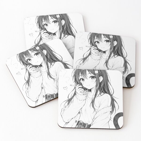 Item preview, neko girl smoke designed and sold by bashhonkdesign.